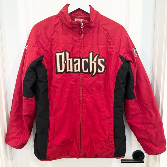 Arizona Diamondbacks Jacket Mens L MLB Baseball Therma Base Full Zip Majestic - Picture 1 of 7